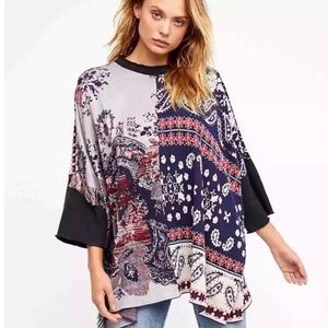 Free Pieced With Paisley Tunic